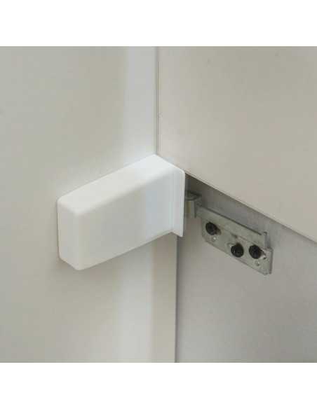 Mobile bagno 4 cassetti Bianco Doppio lavabo - 120x46 cm - City