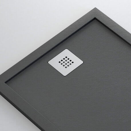 Ricevitore doccia extra piatto - Solid Surface Anthracite - Extraligt