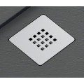 Extra Flat Shower Receiver - Solid Surface Anthracite - Extraligt