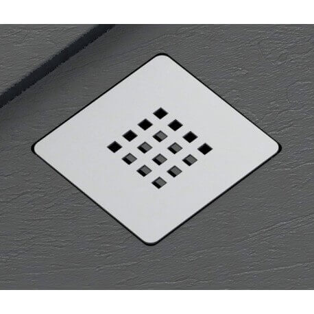 Extra Flat Shower Receiver - Solid Surface Anthracite - Extraligt