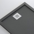 Extra Flat Shower Receiver - Solid Surface Anthracite - Extraligt