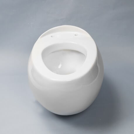 Doppio WC sospeso - Con Slasher - Ceramica bianca - 59x41 cm - Ove