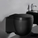 WC sostenido compacto 50x41 cm - negro brillante - Charming Rue du Bain