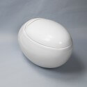 Wc sospeso Egg - Con sedile - Ceramica bianca - 59x41 cm - Ove |Via del bagno