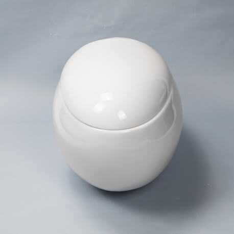 WC Suspendu Oeuf - Avec Abattant - Céramique Blanc - 59x41 cm - Ove | Rue du Bain
