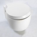 WC Sospeso bianco compatto con Abattant Charm
