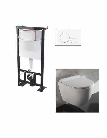 WC Set Suspended White Cort - White Circle Trigger Plate - Universal Support Building BF 101