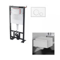 White Kube Colgante WC Set - White Circle Trigger Plate - Universal BF 101