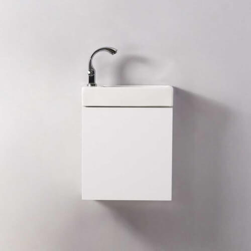 Hand wash cabinet - White - City - 38x14 cm - Minimalist