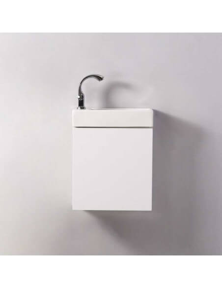 Handwaschschrank - Weiß - Stadt - 38x14 cm - Minimalist