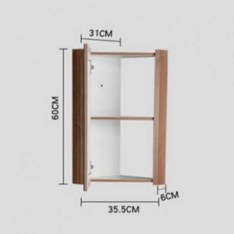 Meuble Miroir d'Angle de Salle de Bain - 31x31 cm - Corner | Rue du Bain