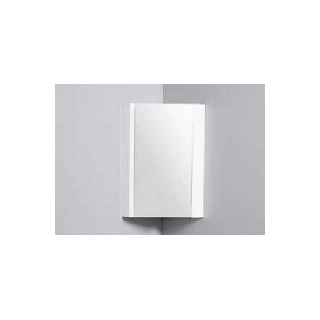 Armario Angle con espejo de baño - 31x31 cm - crema blanca