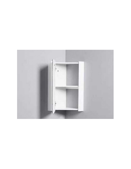 Cuarto de baño Armario espejo - crema blanca - 31x31 cm - Corner