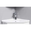 Semi-encased Angle Vasque - cerámica blanca - 42 x 42 cm - Corner