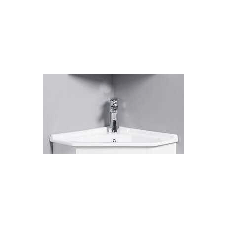 Semi-encased Angle Vasque - cerámica blanca - 42 x 42 cm - Corner