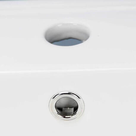 White ceramic recessed vase - 61x47 cm - City