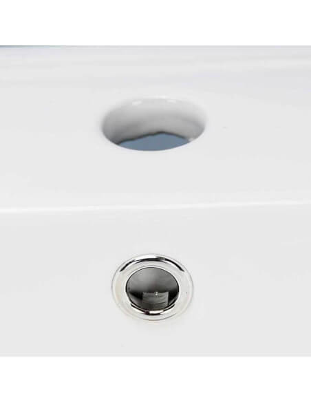 White ceramic recessed vase - 61x47 cm - City