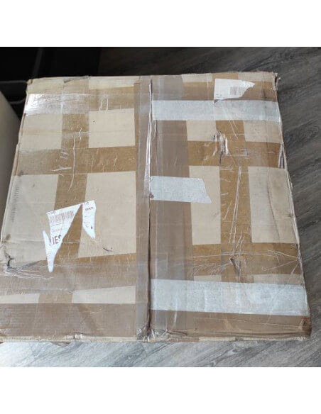 Lavabo Totem Square Outlet Soporte de toalla de cerámica - 48x87 cm Alto+