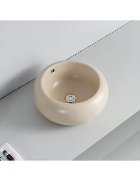 Ceramic round laying basin Ove