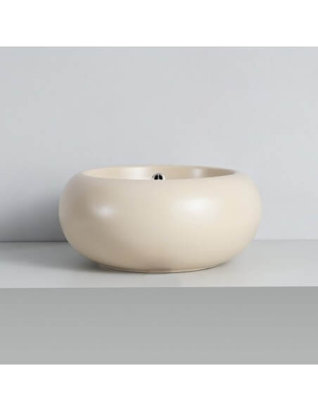 Ceramic round laying basin Ove