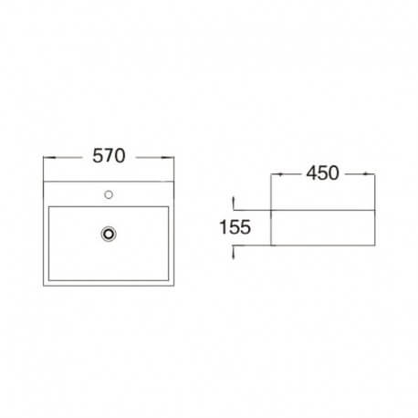 Lavabo con toques de cerámica de playa Plaza