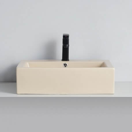 Lavabo con tapices de cerámica de playa Square Beige