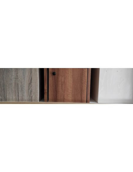 Ensemble Petit Meuble de Salle de Bain - Bois - 48x37 cm - Evoc