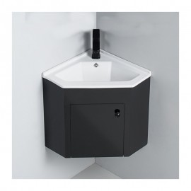 Cuarto de baño Angle Hands Wash Cabinet - Negro - Dark