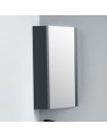 Bathroom Angle Mirror Cabinet - Black - 31x31 cm - Dark