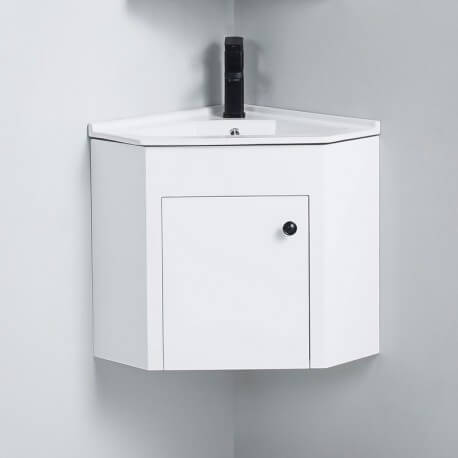 Eckwaschbeckenschrank für Badezimmer – Weiß – City |Bather Straße