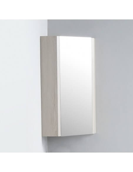 Bathroom Angle Mirror - Grey Oak - Scandinavia