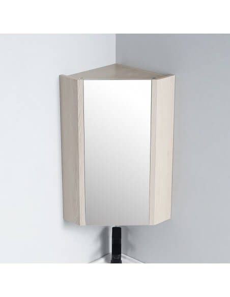 Bathroom Angle Mirror - Grey Oak - Scandinavia