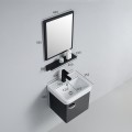 Small bathroom hand wash cabinet - Black - Daily