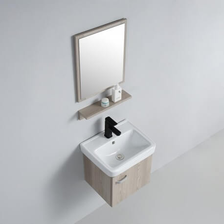 Petit Meuble lave mains de salle de bain - Chêne gris - Daily | Rue du Bain