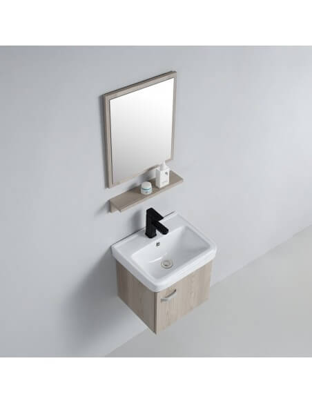 Petit Meuble lave mains de salle de bain - Chêne gris - Daily | Rue du Bain