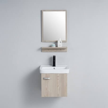 Petit Meuble lave mains de salle de bain - Chêne gris - Daily | Rue du Bain