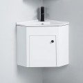 Bathroom corner cabinet - White