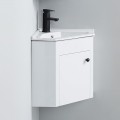 Meuble d'angle de salle de bain - Blanc