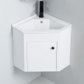 Bathroom corner cabinet - White