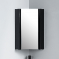 Black bathroom corner mirror cabinet