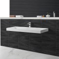 Lavabo hanging white matte composite Urban