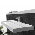 Lavabo hanging white matte composite Urban
