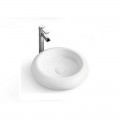 Round Poser Vasque - White Ceramic - 46 cm - Galaxy