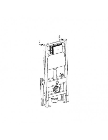 Supporto WC universale - 50x112,5 cm - Duo | Rue du Bain