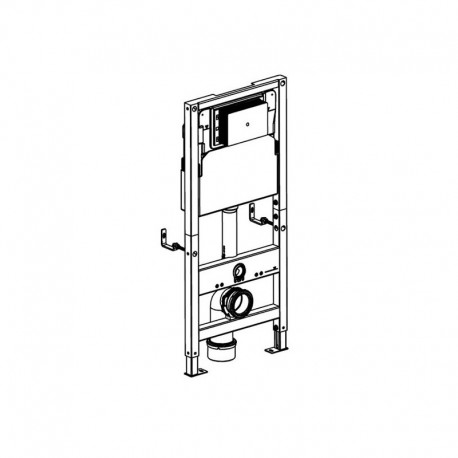 WC supporto edificio - 50x112,5 cm - Solo Fix