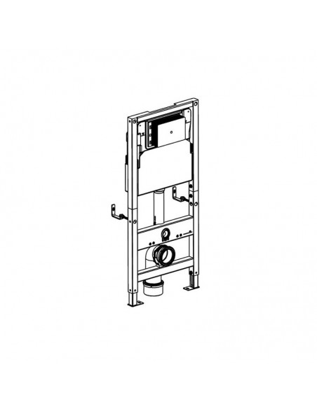 WC supporto edificio - 50x112,5 cm - Solo Fix