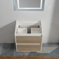 Bathroom furniture 2 drawers 60 cm White Oak Grey Scandinavian - Outlet
