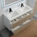 Bathroom furniture Oak Grey double sink 120cm Scandinavian - Outlet