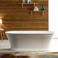 Retro Baño acrílico Blanco - Isla Oval - 170x79 cm - Atenas
