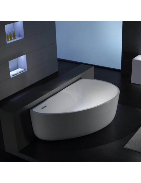 Vasca acrilica Asimmetrica Bianco - 170x100 cm - Palermo